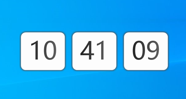 不再忘记时间的桌面时钟软件，V1.5单文件版，入手体验吧