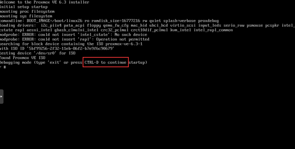 利用Proxmox VE iso镜像重置pve root密码