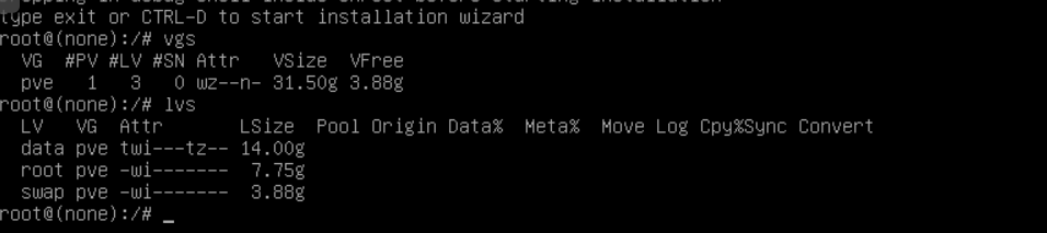 利用Proxmox VE iso镜像重置pve root密码